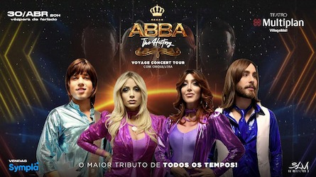 Abba The History – Voyage Concert no TEATRO MULTIPLAN