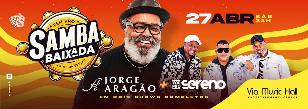 Jorge Aragão e Vou Pro Sereno na VIA MUSIC HALL