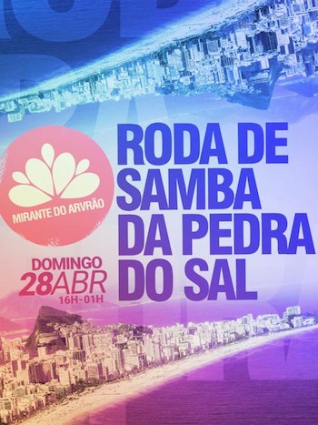 RODA DE SAMBA DA PEDRA DO SAL NO MIRANTE DO ARVRÃO
