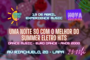 SUMMER ELETRO RIO FEAT NOVA NOSTALGIA no Experience Music - Lapa