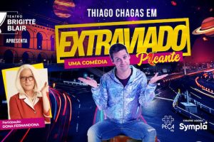Thiago Chagas em “Extraviado” no Teatro Brigitte Blair
