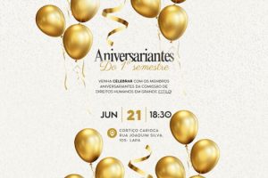 Aniversariantes do 1º Semestre da CDH ABARJ