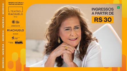 PROJETO SEIS E MEIA: JOANNA - GRANDES CLÁSSICOS DA MPB NO TEATRO RIACHUELO - RJ