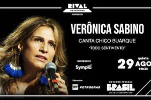VERÔNICA SABINO NO SHOW “TODO SENTIMENTO” NO TEATRO RIVAL PETROBRAS