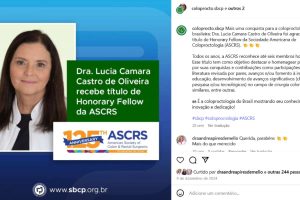 Coloproctologista brasileira será homenageada no maior congresso mundial da especialidade