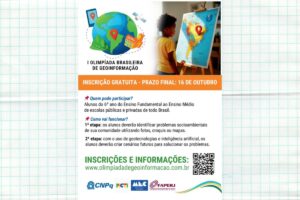 Primeira Olimpíada Brasileira de Geoinformação engaja estudantes em soluções socioambientais
