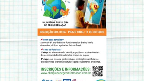 Primeira Olimpíada Brasileira de Geoinformação engaja estudantes em soluções socioambientais