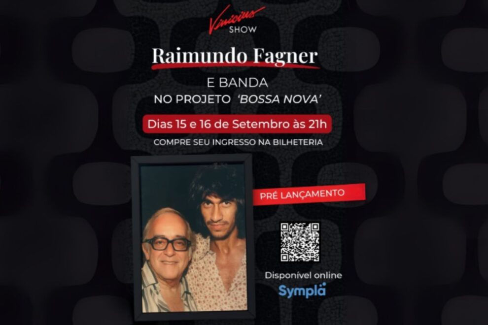 Fagner fará Show de Bossa Nova no Vinícius Bar em Ipanema