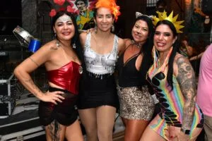 Mulheres lindas com a cantora Maju